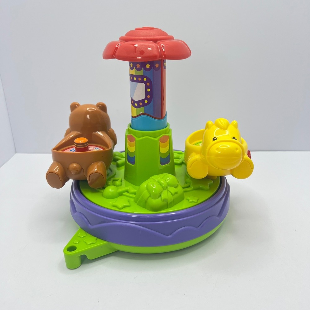 VTech Go Go Smart Friends Carousel Toy‎ Spin Lights MagicPoint Learning Fun